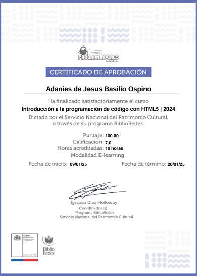 Certificado JavaScript